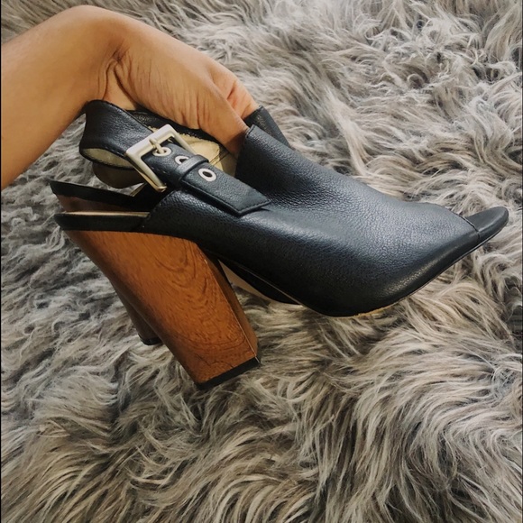 Nine West Buckled Peep-toe Booties - Picture 2 of 10